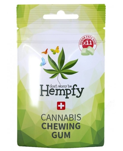 Chewing gum cannabis and lime